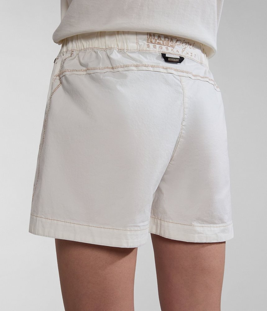 Napapijri Aberdeen Bermuda Shorts Ženske Kratke Hlače Bijele | TVZQ-53091