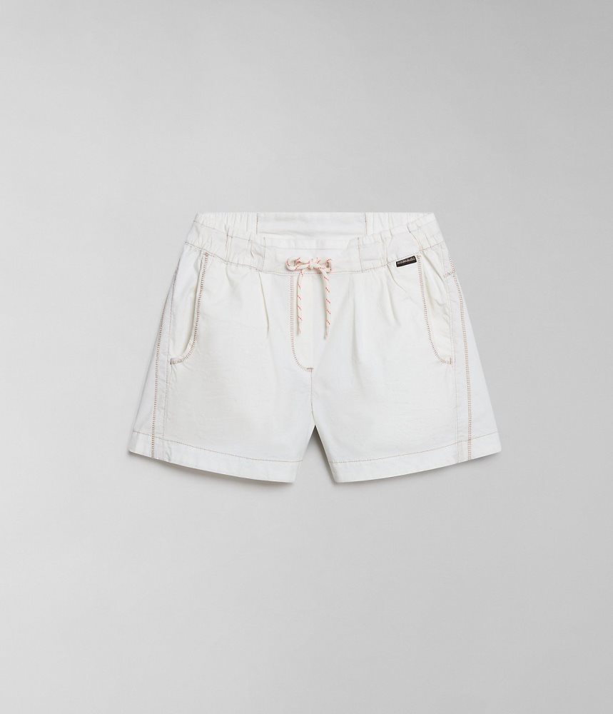 Napapijri Aberdeen Bermuda Shorts Ženske Kratke Hlače Bijele | TVZQ-53091