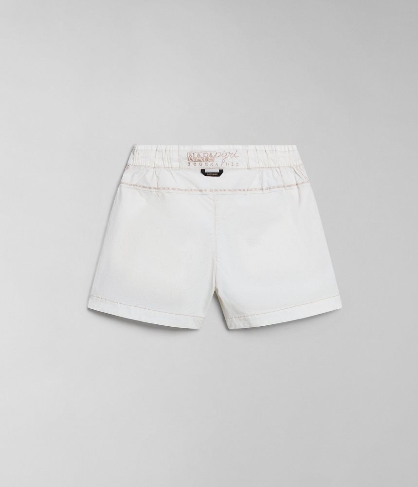 Napapijri Aberdeen Bermuda Shorts Ženske Kratke Hlače Bijele | TVZQ-53091