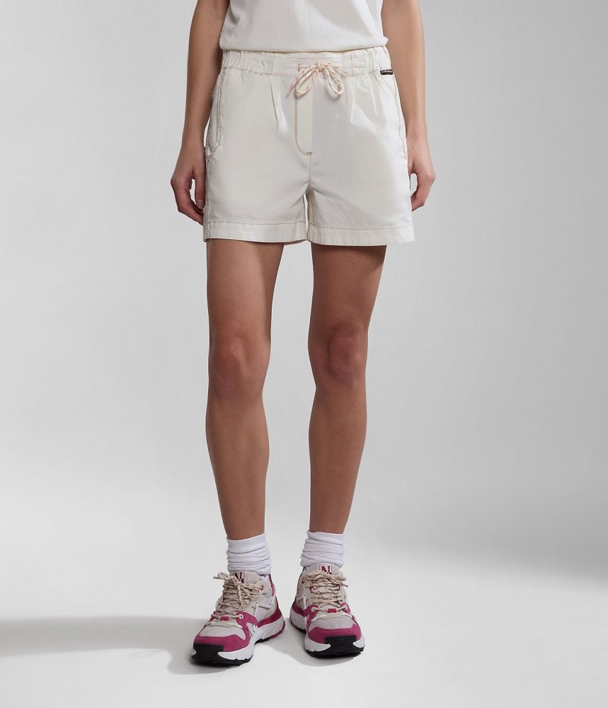 Napapijri Aberdeen Bermuda Shorts Ženske Kratke Hlače Bijele | TVZQ-53091
