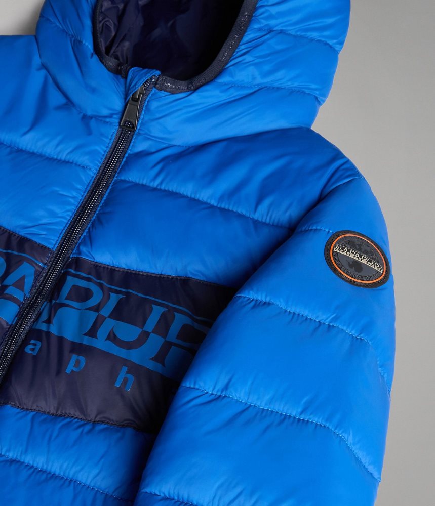 Napapijri Aerons Puffer Jacket (4-16 YEARS) Dječje Kišne Jakne Plave | YOBN-04365