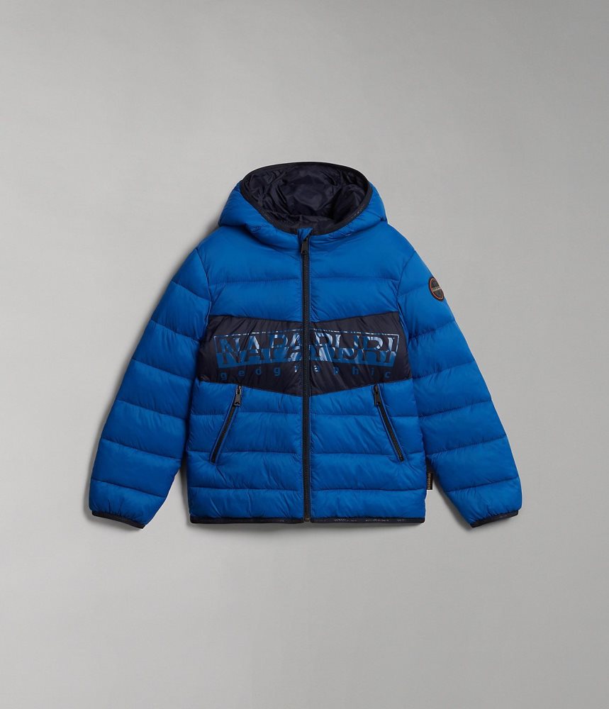 Napapijri Aerons Puffer Jacket (4-16 YEARS) Dječje Kišne Jakne Plave | YOBN-04365