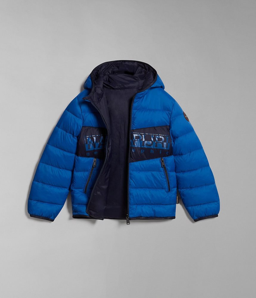 Napapijri Aerons Puffer Jacket (4-16 YEARS) Dječje Kišne Jakne Plave | YOBN-04365