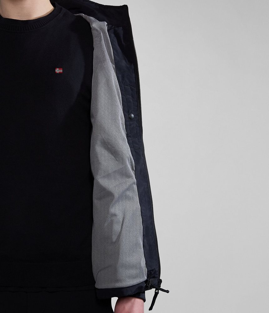 Napapijri Agard Bomber Jacket Muške Short Jackets Crne | YESX-27958