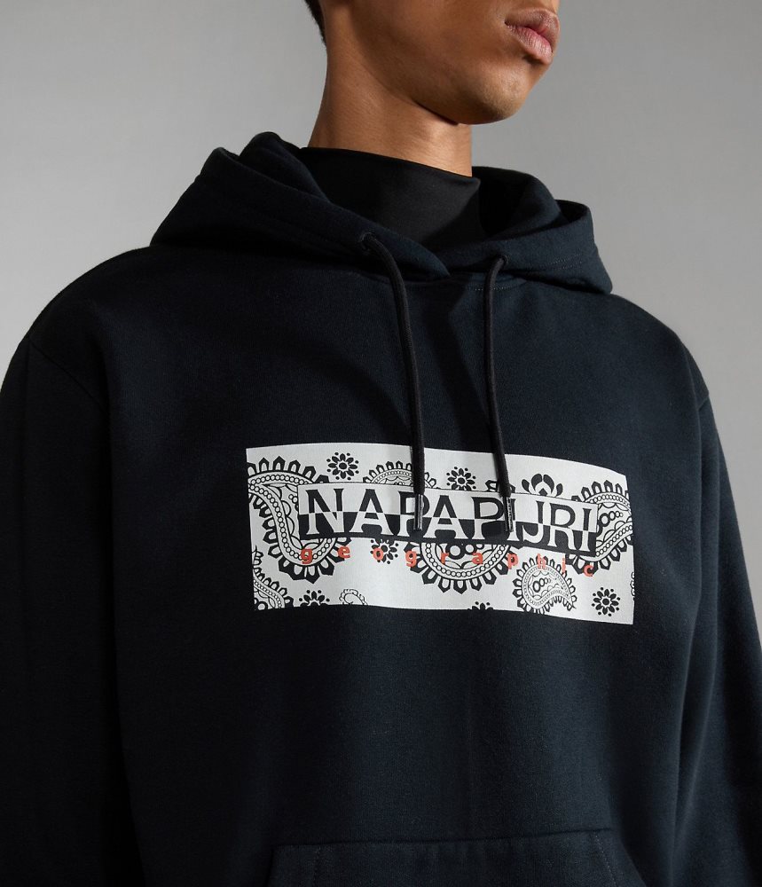 Napapijri Andesite Hoodie Ženske Majica s Kapuljačom Crne | NHUD-35814