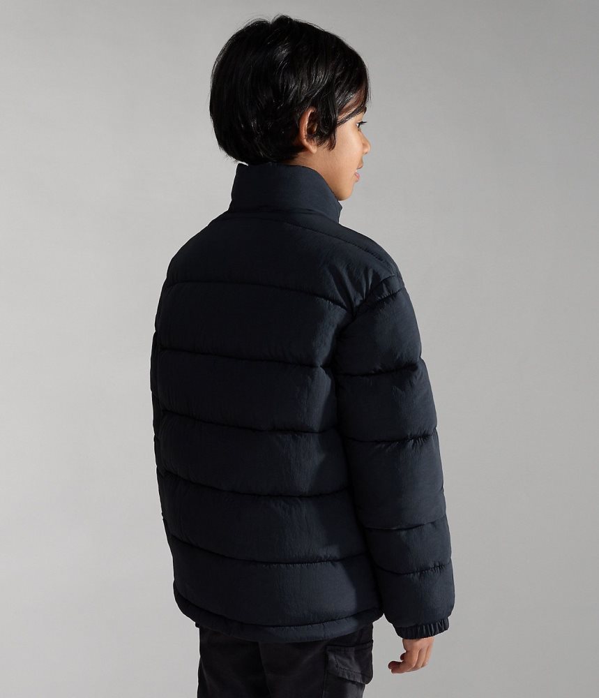 Napapijri Bachar Puffer Jacket (10-16 YEARS) Dječje Kišne Jakne Crne | ZKOB-14203
