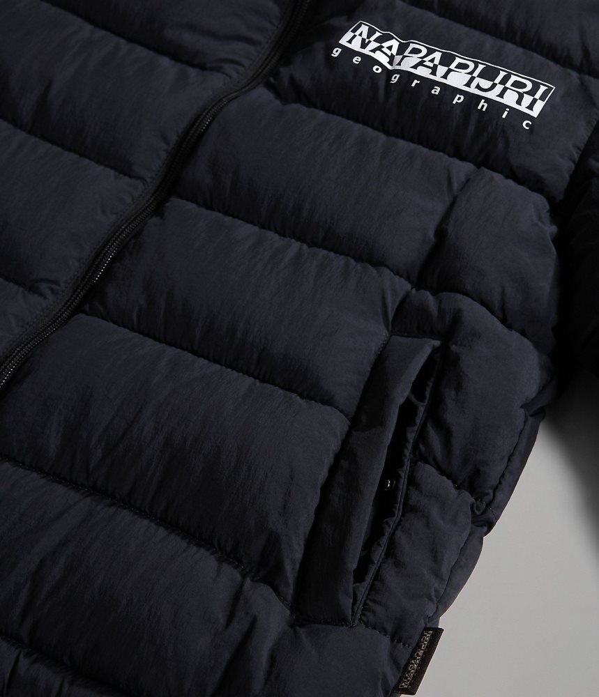 Napapijri Bachar Puffer Jacket (10-16 YEARS) Dječje Kišne Jakne Crne | ZKOB-14203