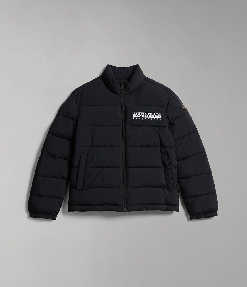 Napapijri Bachar Puffer Jacket (10-16 YEARS) Dječje Kišne Jakne Crne | ZKOB-14203