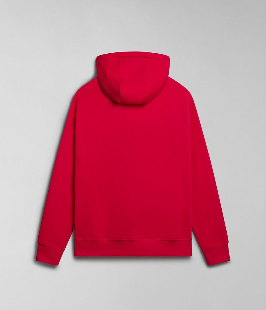 Napapijri Balis Summer Hoodie Muške Majica s Kapuljačom Crvene | KAJU-76410