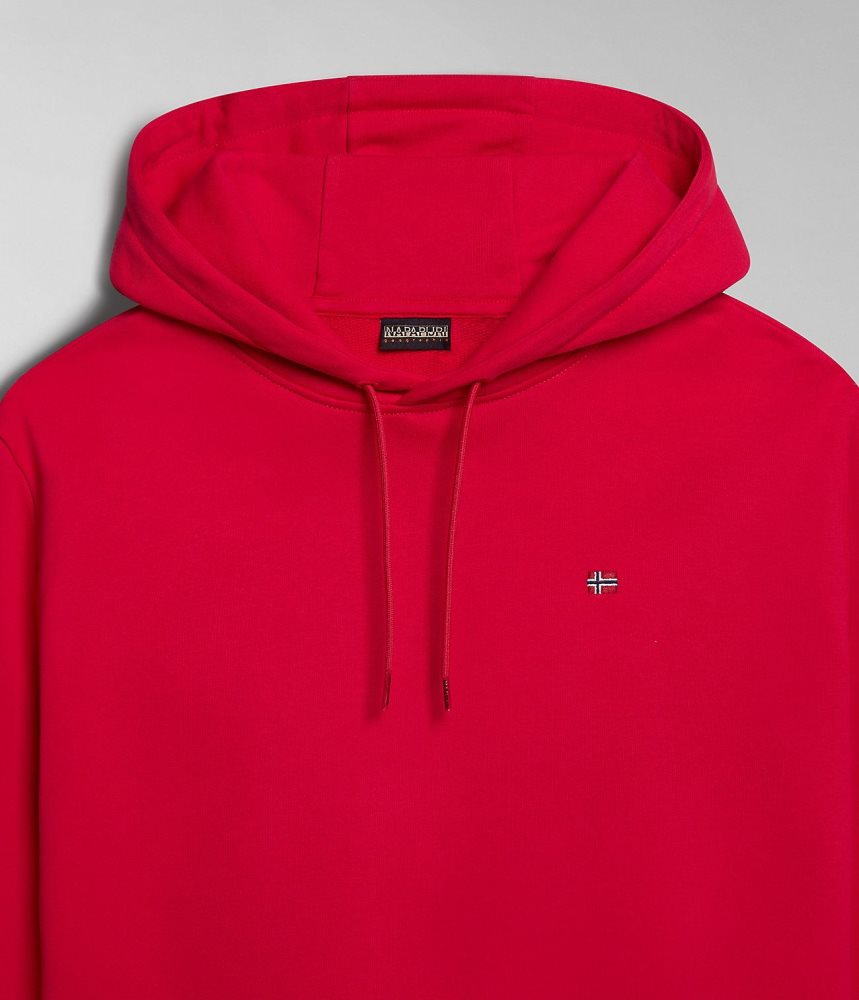 Napapijri Balis Summer Hoodie Muške Majica s Kapuljačom Crvene | KAJU-76410