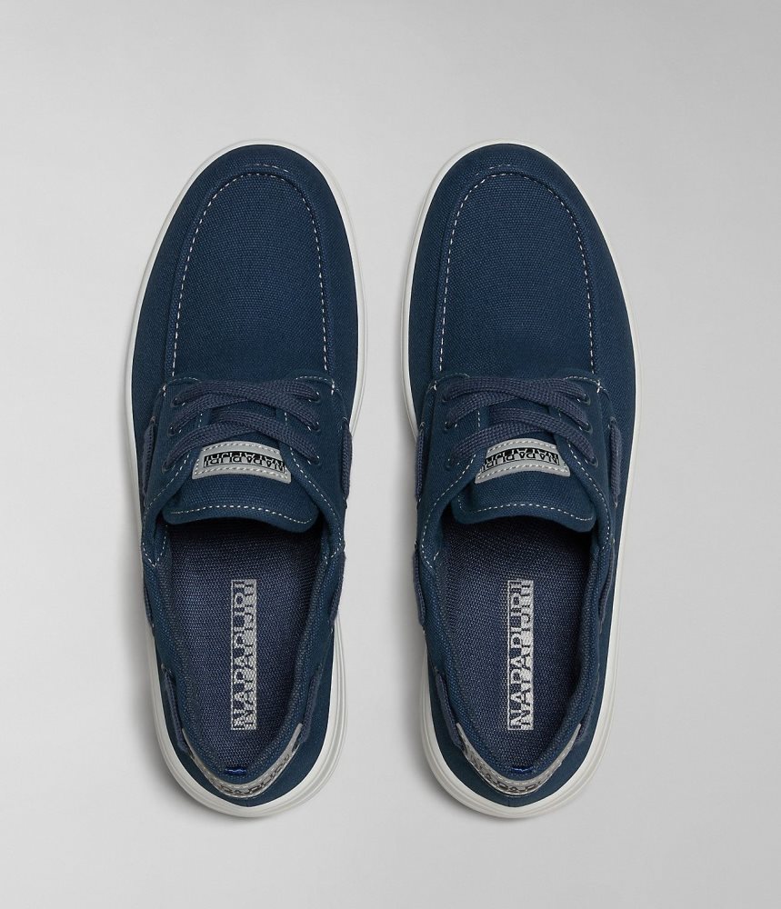 Napapijri Bark Canvas Shoes Muške Tenisice Tamno Plave | IXZD-80137