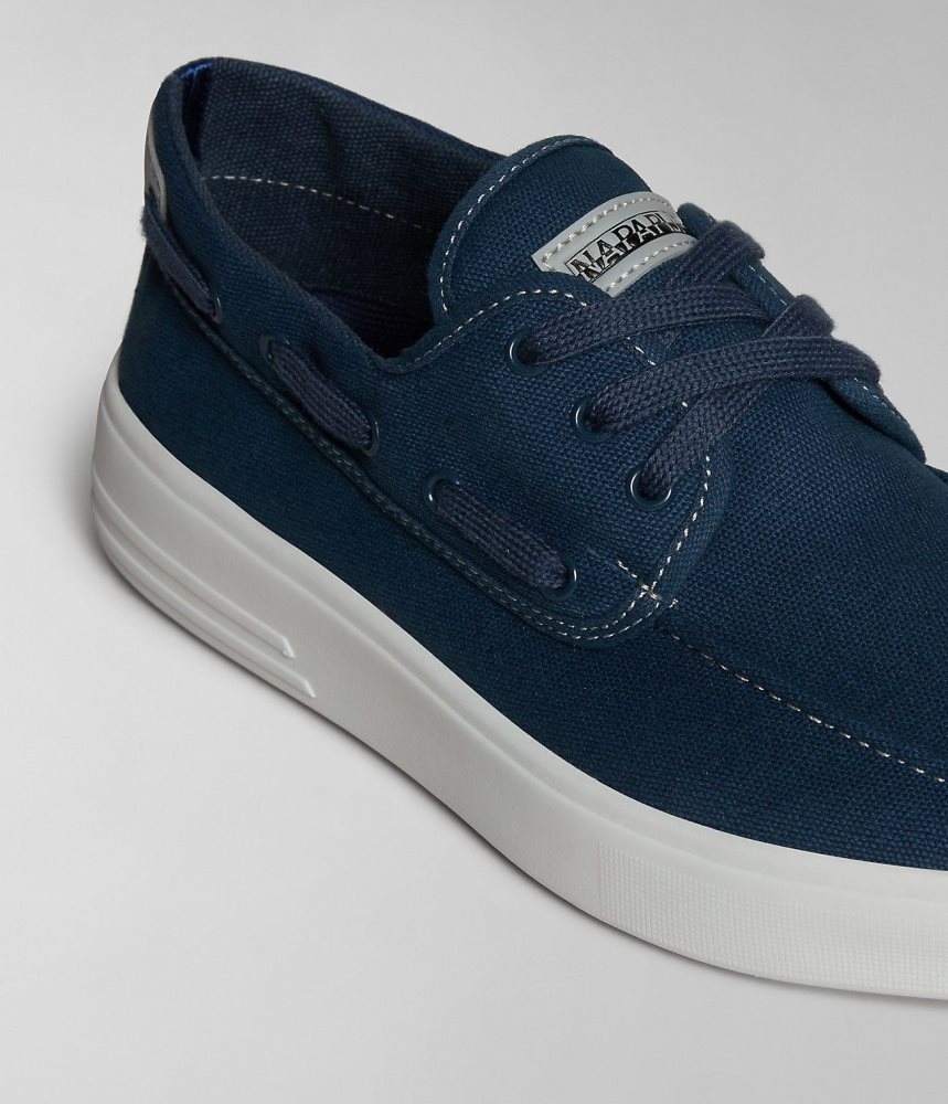 Napapijri Bark Canvas Shoes Muške Tenisice Tamno Plave | IXZD-80137