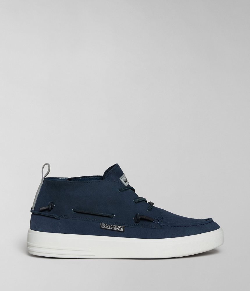 Napapijri Bark Suede Shoes Muške Tenisice Tamno Plave | IMGC-72394