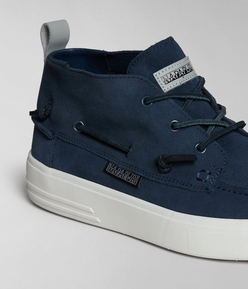 Napapijri Bark Suede Shoes Muške Tenisice Tamno Plave | IMGC-72394