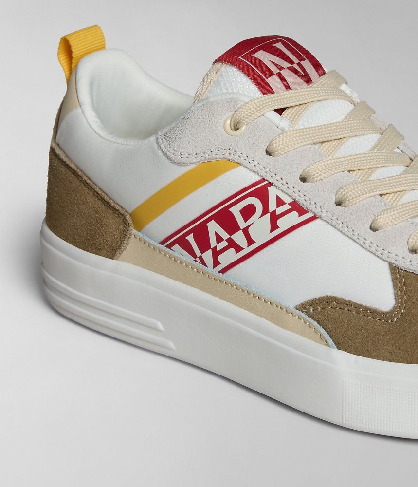 Napapijri Bark Trainers Muške Tenisice Bijele Bež | RETA-20467