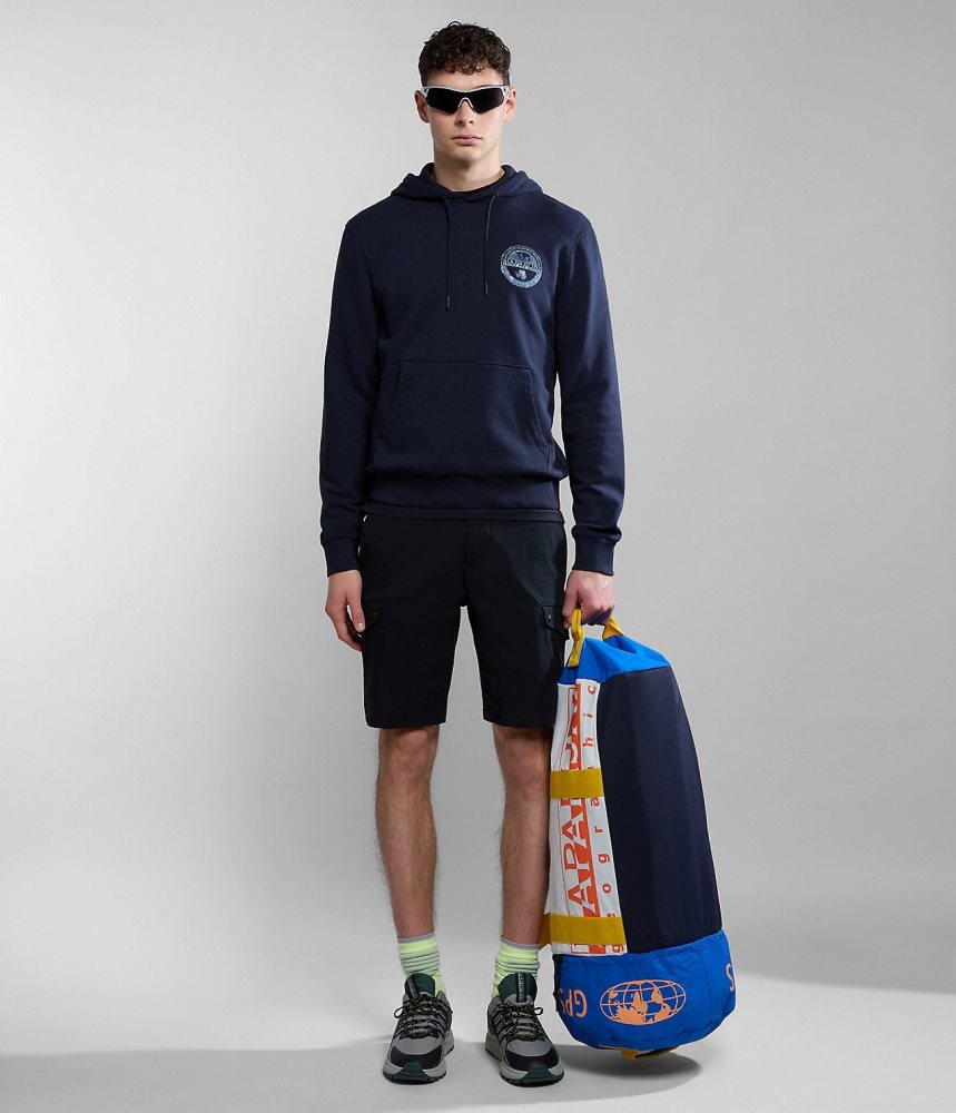 Napapijri Bollo Summer Hoodie Muške Majica s Kapuljačom Tamno Plave | THER-48139