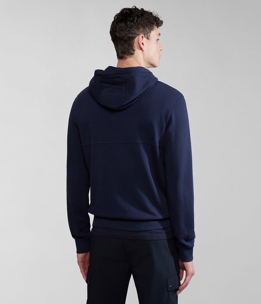 Napapijri Bollo Summer Hoodie Muške Majica s Kapuljačom Tamno Plave | THER-48139