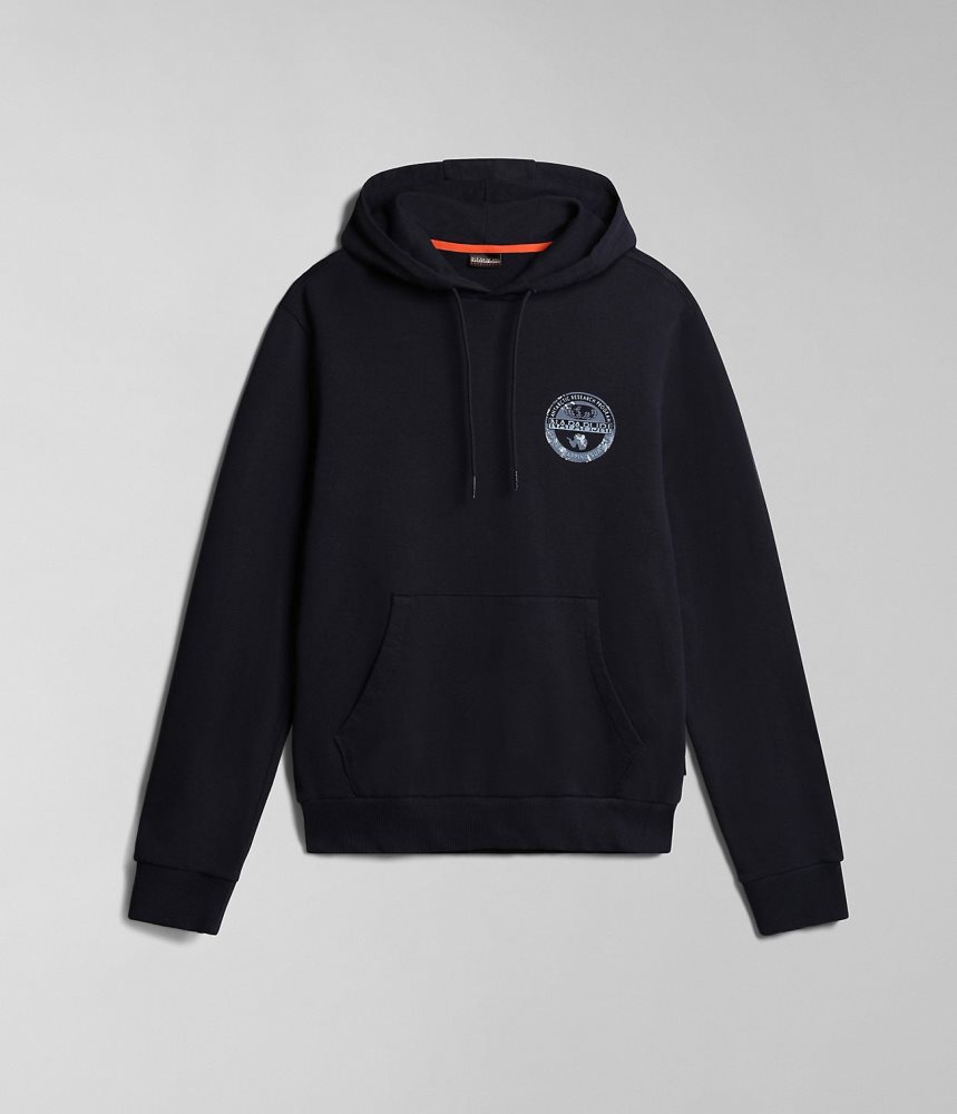 Napapijri Bollo Summer Hoodie Muške Majica s Kapuljačom Tamno Plave | THER-48139