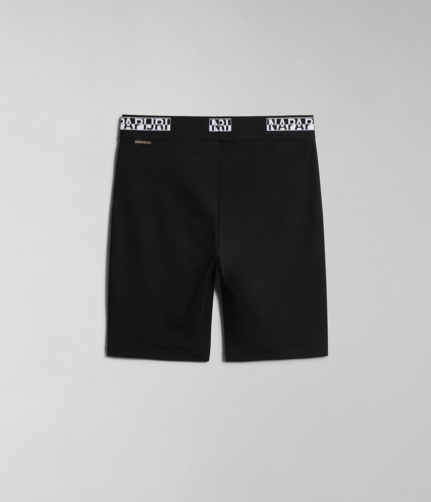 Napapijri Box Cycling Shorts Ženske Kratke Hlače Crne | ZQGD-57426