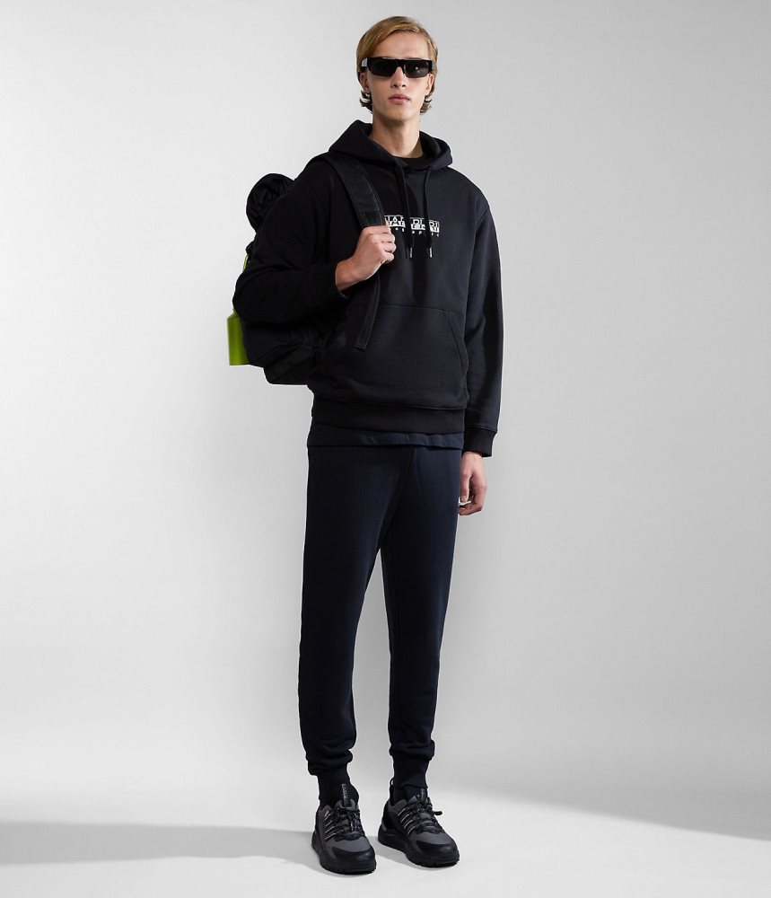 Napapijri Box Joggers Muške Jogger Hlače Crne | XWBL-37695