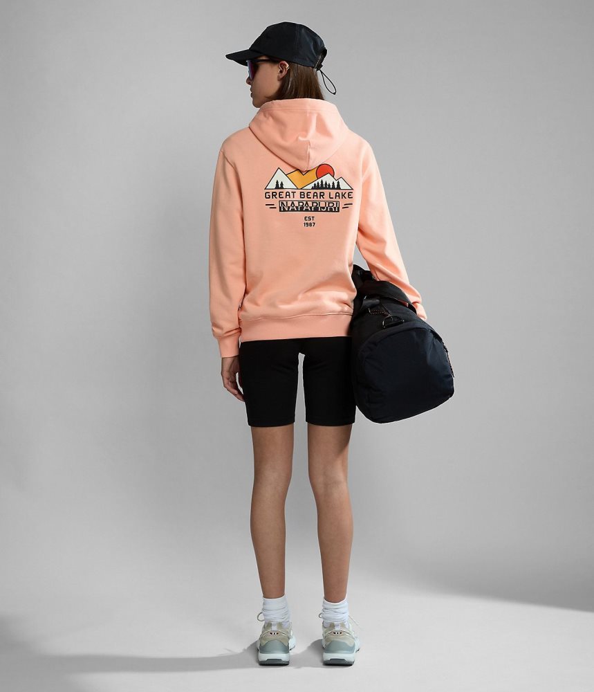 Napapijri Boyd Hoodie Muške Majica s Kapuljačom Roze | ZCSW-01963