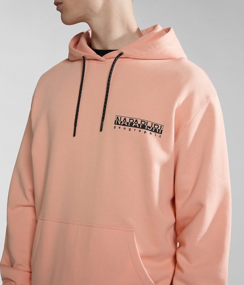 Napapijri Boyd Hoodie Muške Majica s Kapuljačom Roze | ZCSW-01963