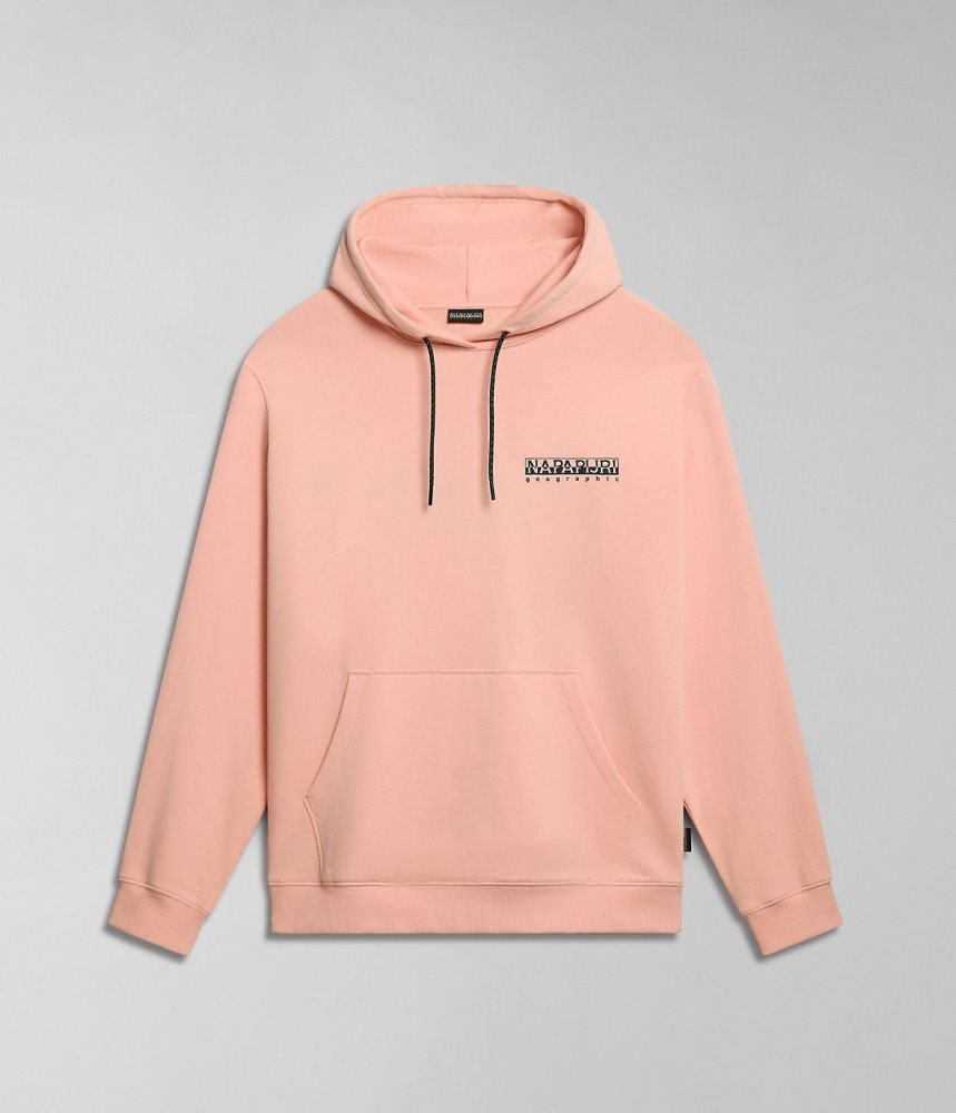 Napapijri Boyd Hoodie Muške Majica s Kapuljačom Roze | ZCSW-01963