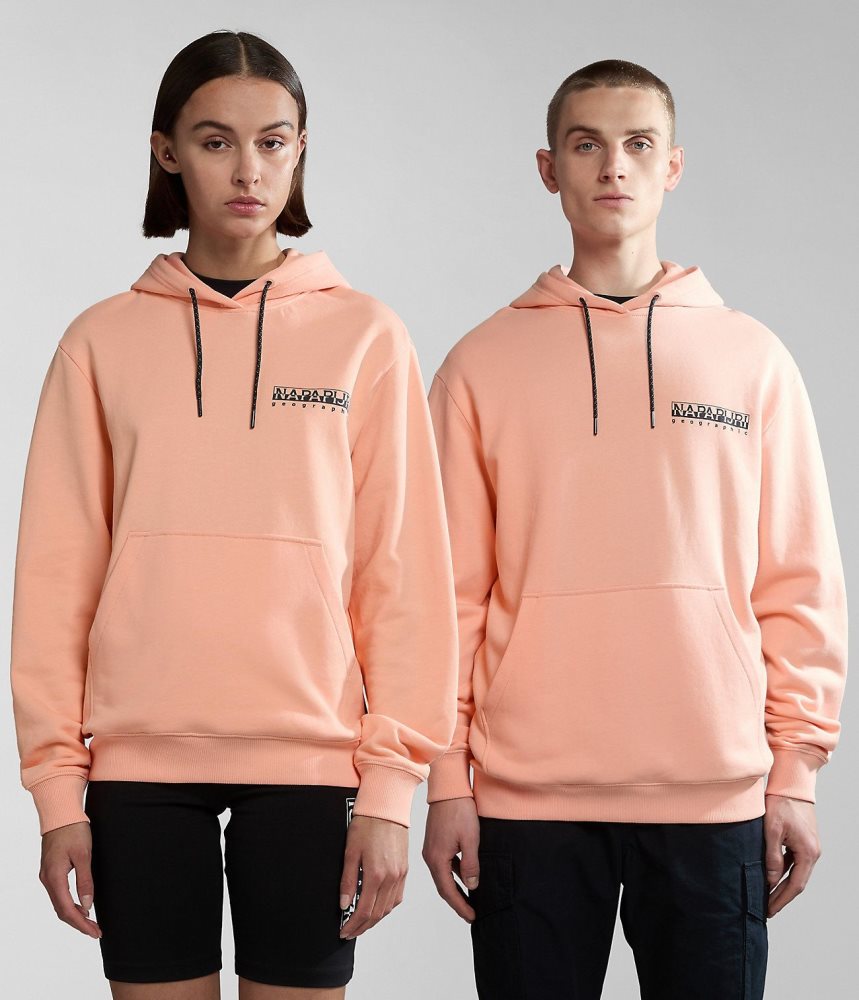 Napapijri Boyd Hoodie Muške Majica s Kapuljačom Roze | ZCSW-01963