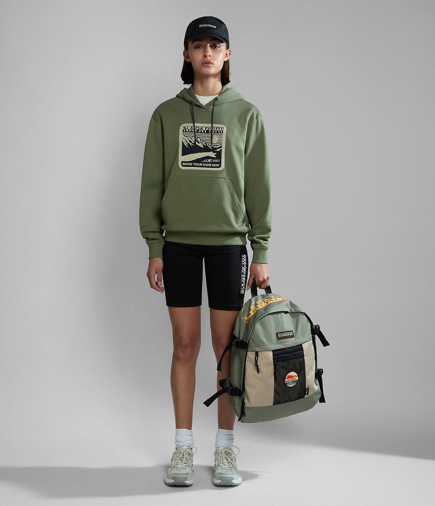 Napapijri Boyd Hoodie Ženske Majica s Kapuljačom Zelene | LKBT-86917