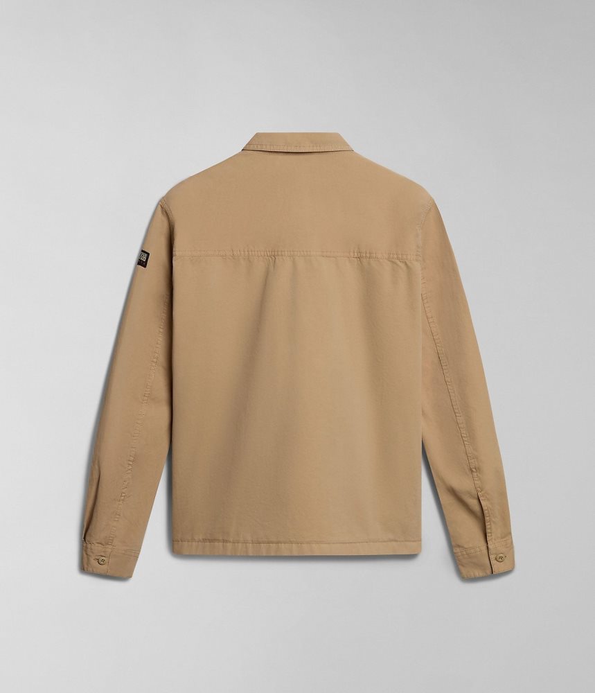 Napapijri Boyd Overshirt Jacket Ženske Košulje Bež | OSQG-67281