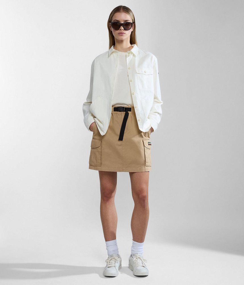 Napapijri Boyd Skirt Ženske Suknje Bež | GQPN-86473