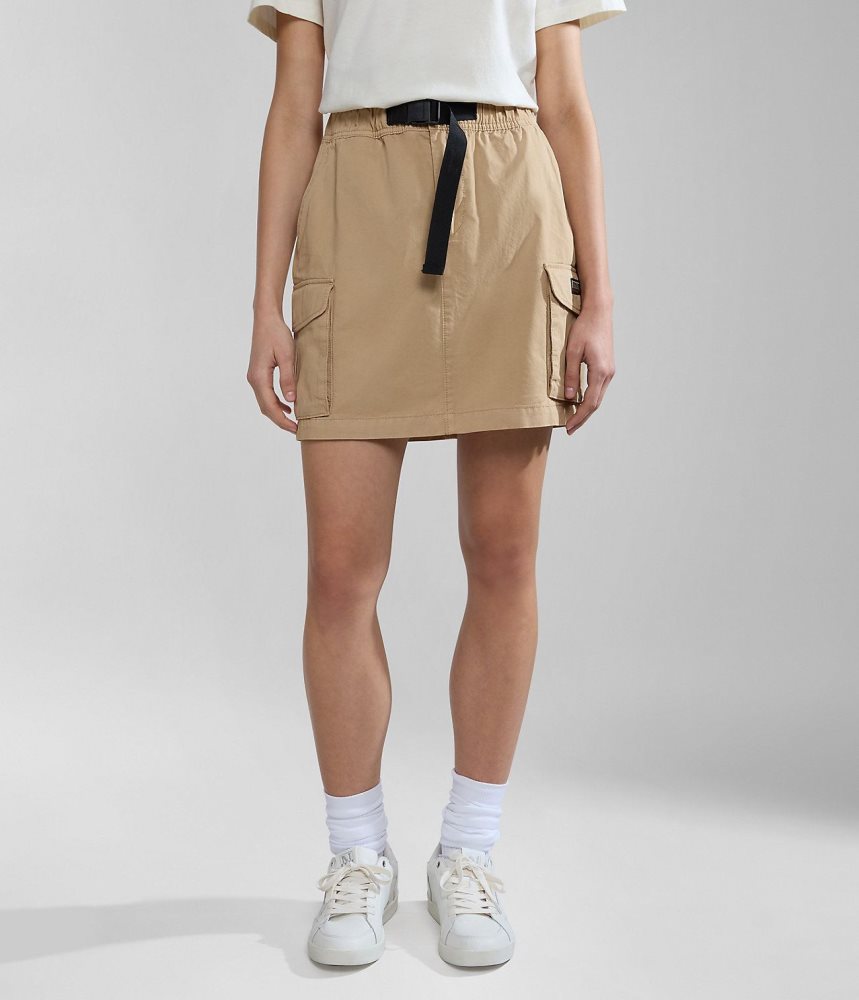 Napapijri Boyd Skirt Ženske Suknje Bež | GQPN-86473