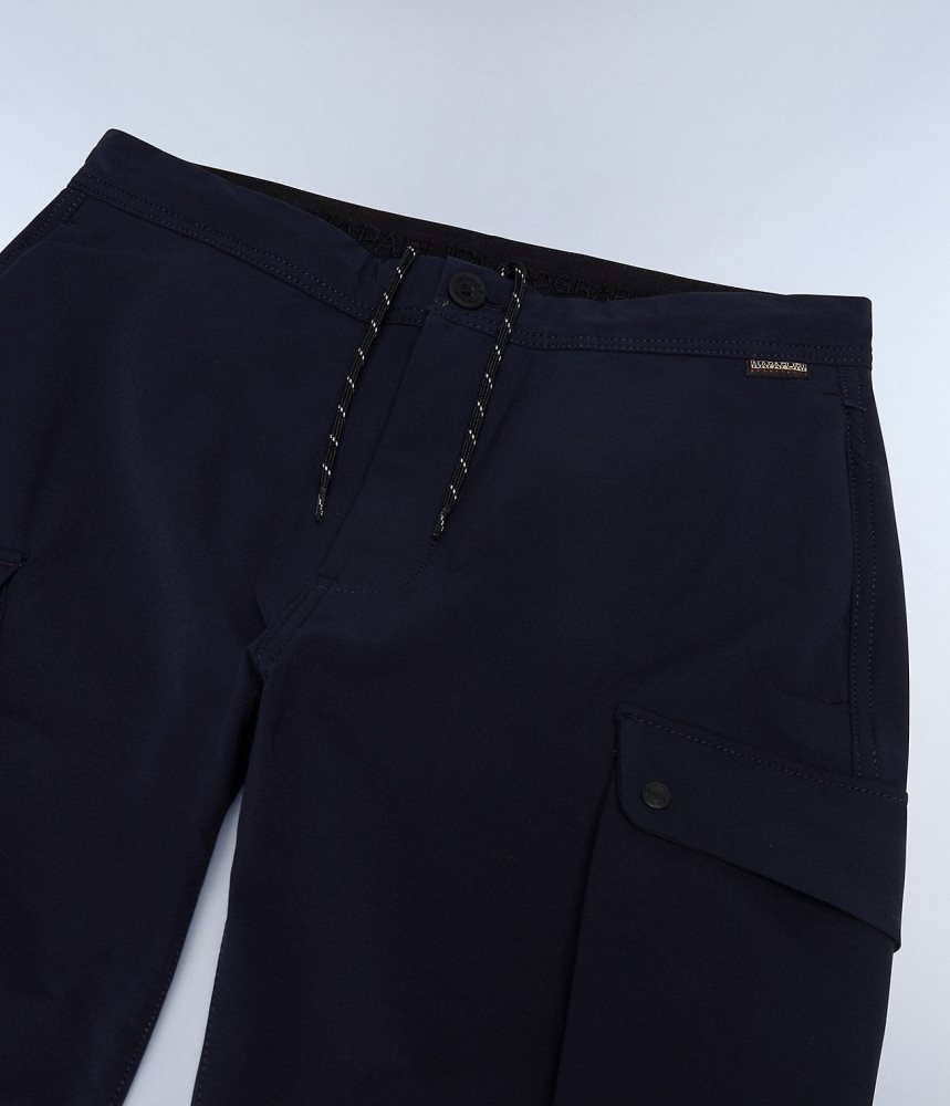 Napapijri Broc Cargo Trousers Muške Cargo Hlače Tamno Plave | XPJO-34129