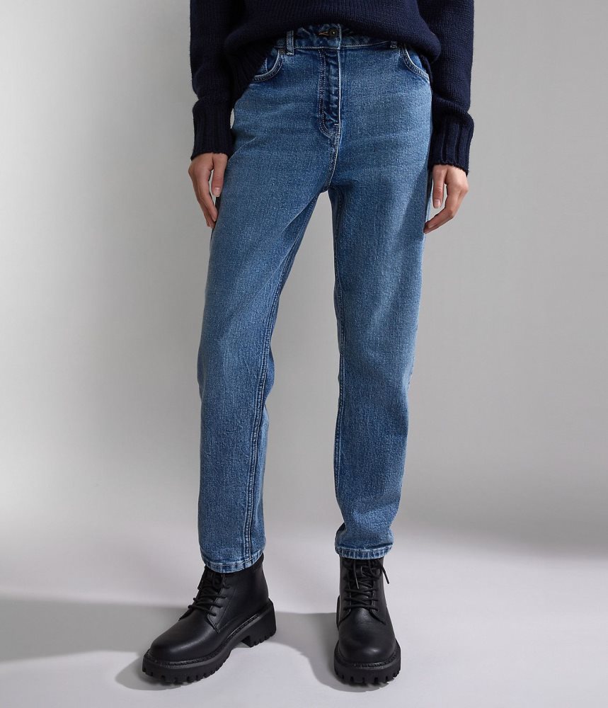 Napapijri Byrd Denim Ženske Chino Hlače Svijetlo Plave | CDGI-63507