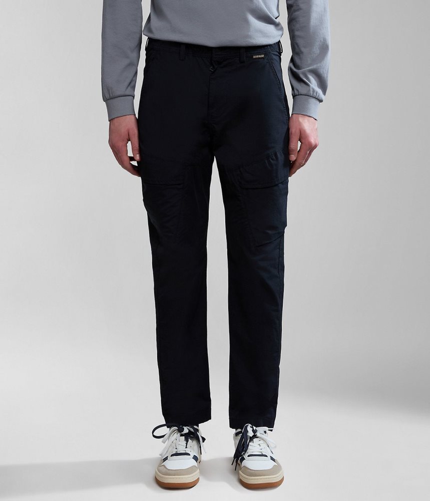 Napapijri Carchi Cargo Trousers Muške Cargo Hlače Crne | MZRD-97321