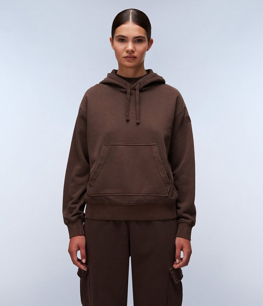 Napapijri Castor Hoodie Ženske Majica s Kapuljačom Smeđe | YETP-34897