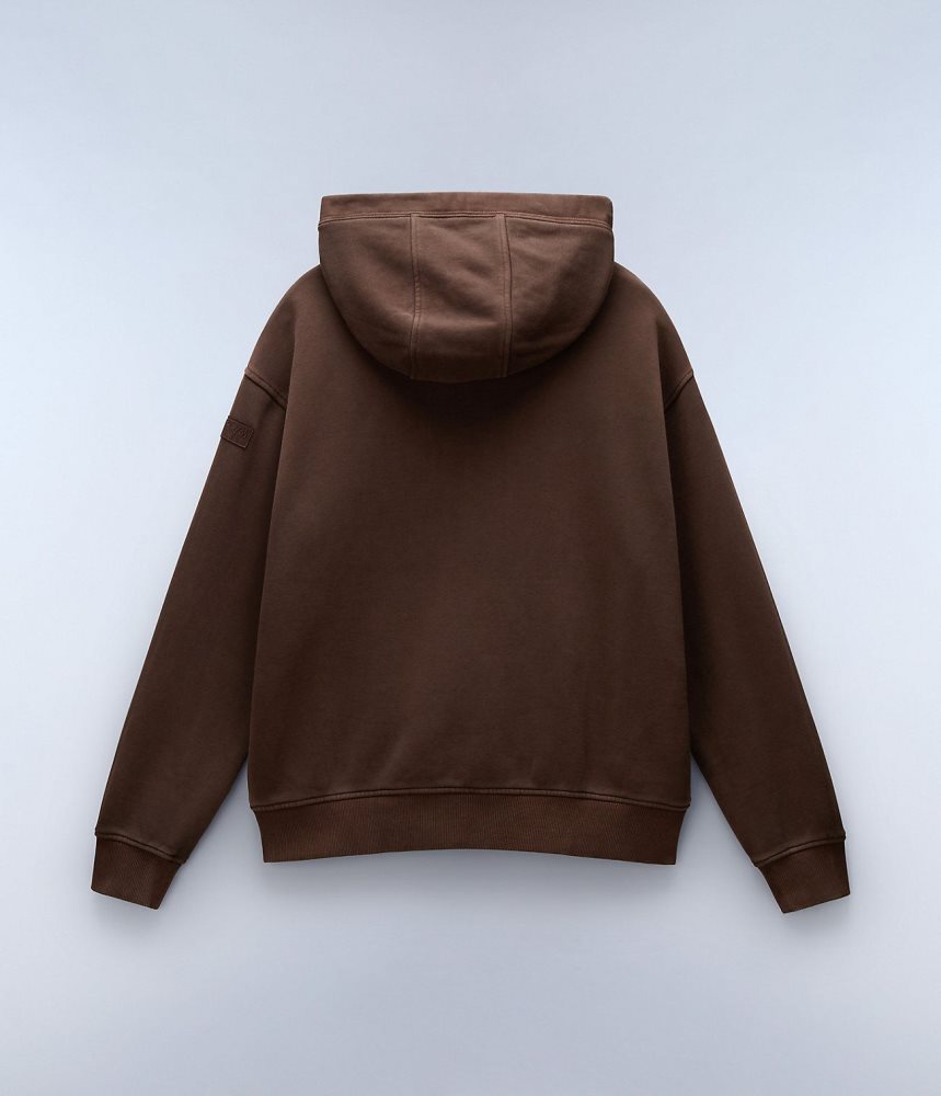Napapijri Castor Hoodie Ženske Majica s Kapuljačom Smeđe | YETP-34897