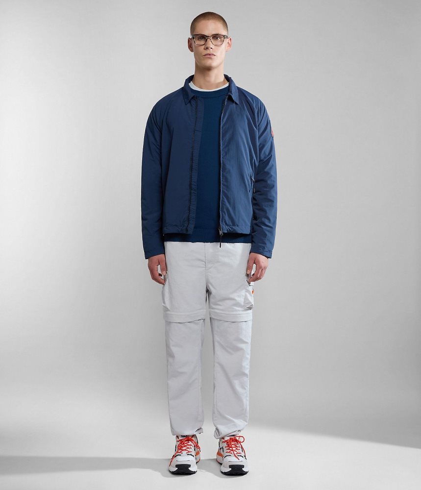 Napapijri Circular Cargo Trousers by Moreno Ferrari Muške Cargo Hlače Sive | BFZT-71654