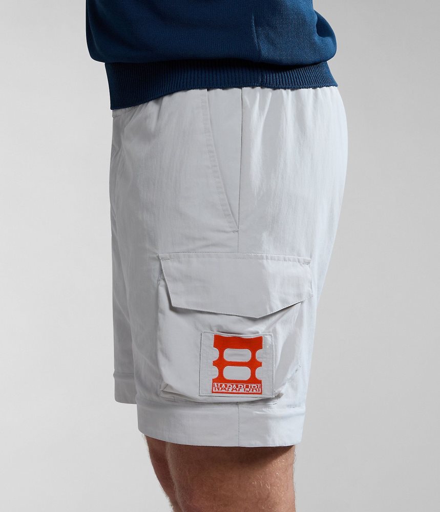 Napapijri Circular Cargo Trousers by Moreno Ferrari Muške Cargo Hlače Sive | BFZT-71654