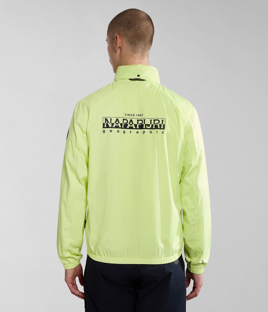 Napapijri Cloudy Windbreaker Muške Short Jackets Žute | NIGC-21593