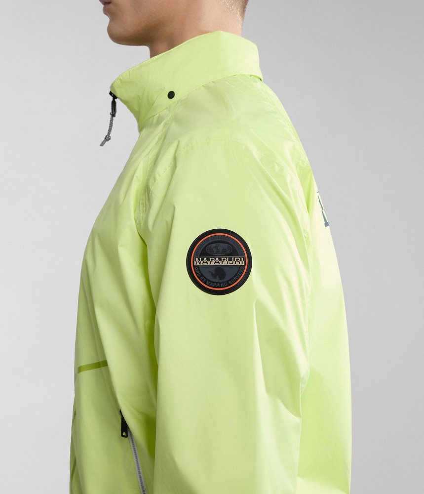 Napapijri Cloudy Windbreaker Muške Short Jackets Žute | NIGC-21593