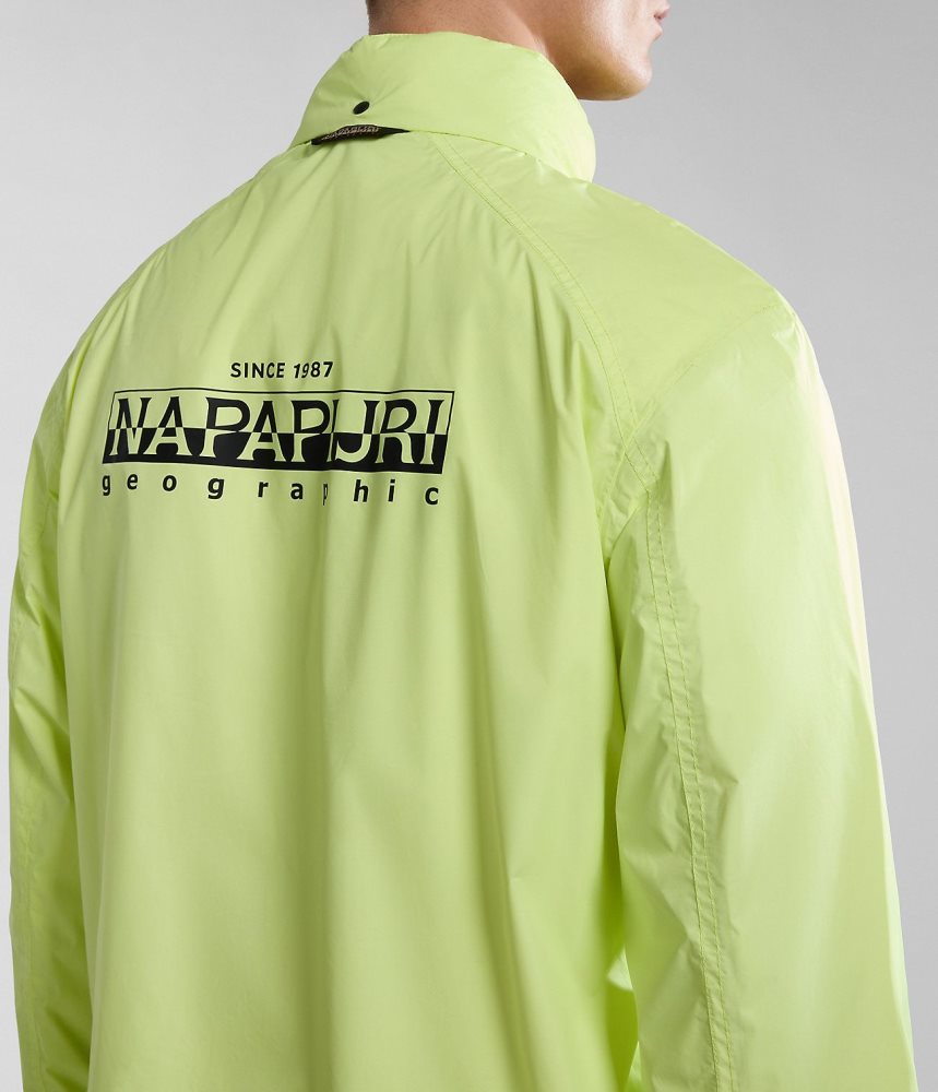Napapijri Cloudy Windbreaker Muške Short Jackets Žute | NIGC-21593