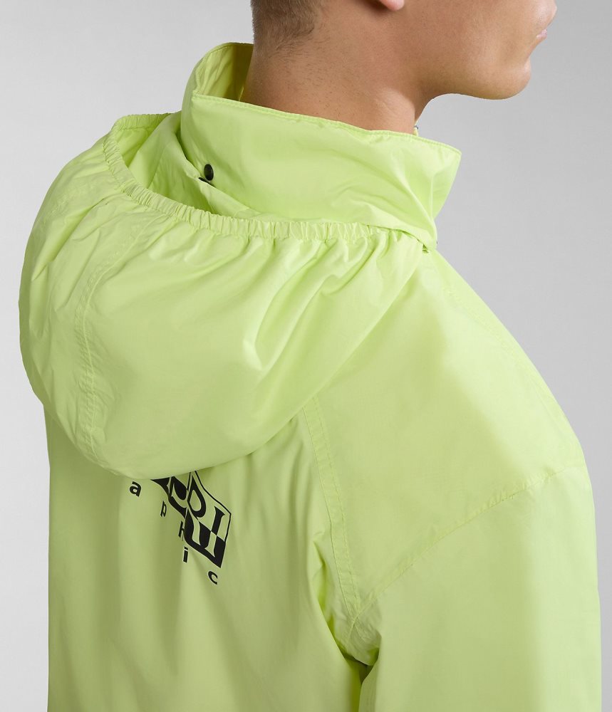 Napapijri Cloudy Windbreaker Muške Short Jackets Žute | NIGC-21593