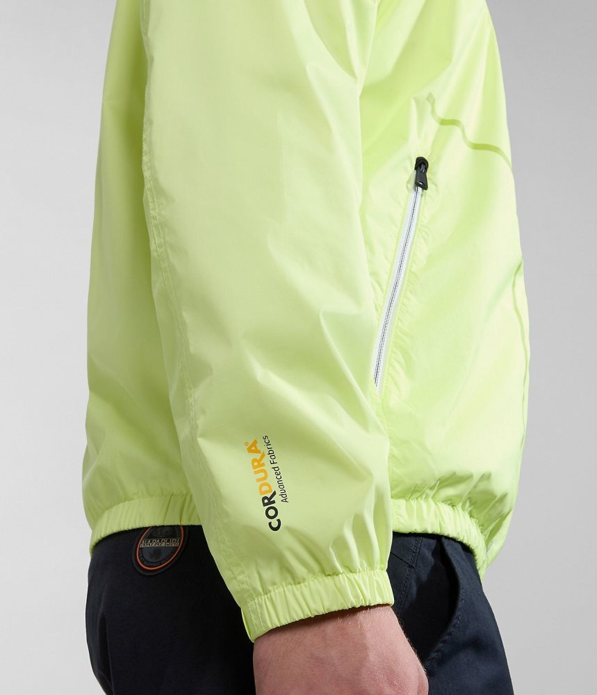 Napapijri Cloudy Windbreaker Muške Short Jackets Žute | NIGC-21593