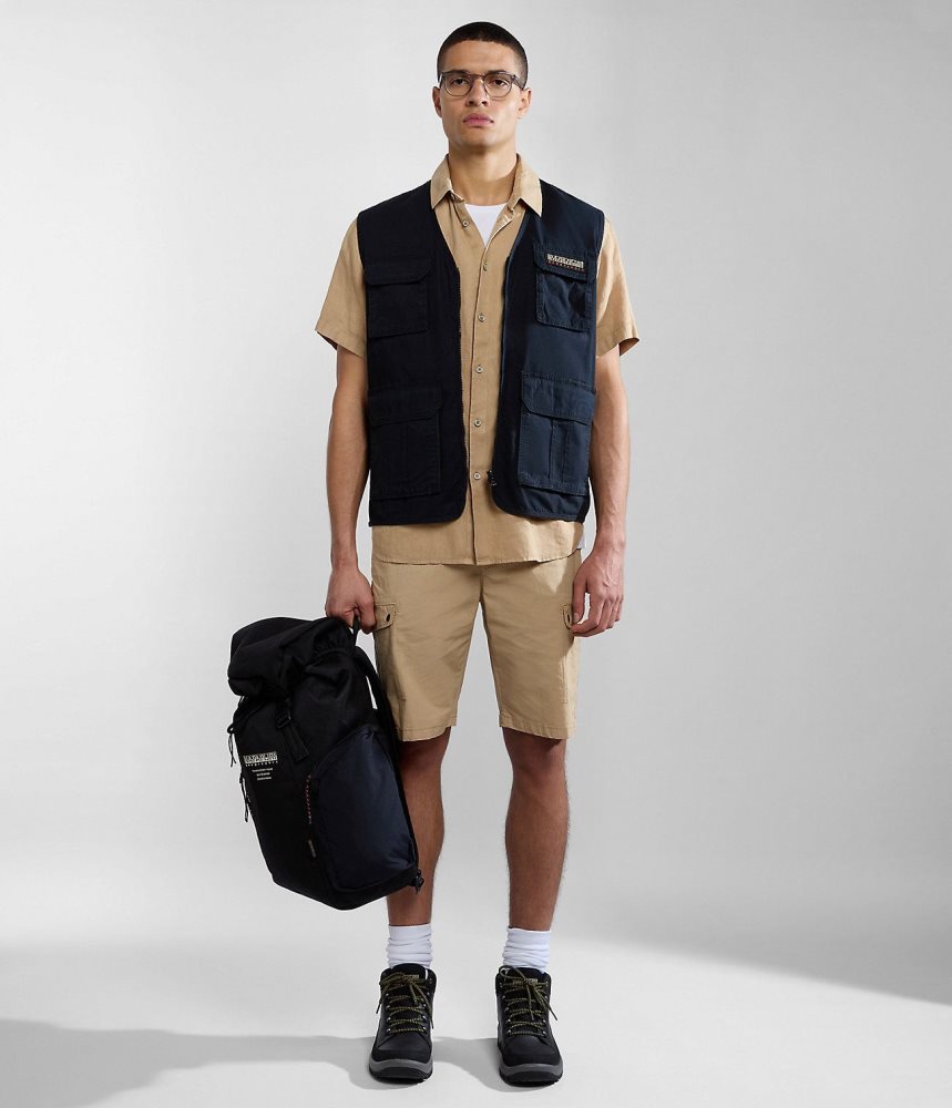 Napapijri Colden Vest Muške Gilet Crne | YIWB-47201