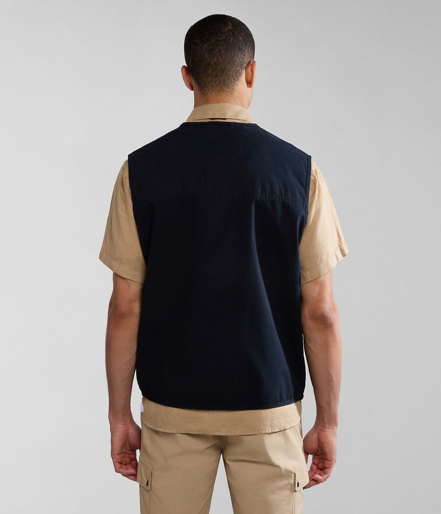 Napapijri Colden Vest Muške Gilet Crne | YIWB-47201