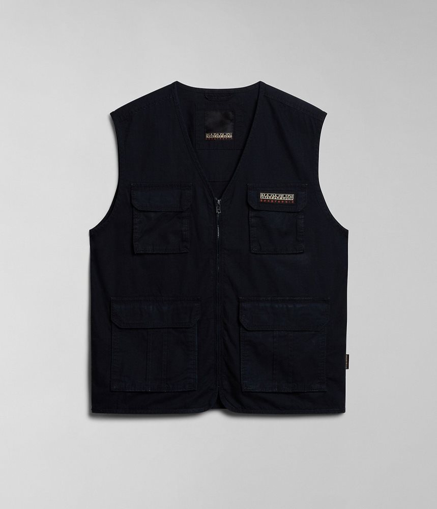 Napapijri Colden Vest Muške Gilet Crne | YIWB-47201