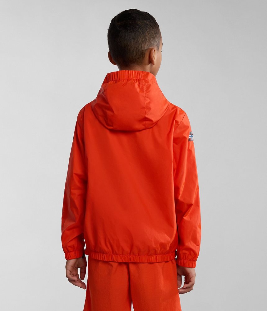 Napapijri Cree Packable Anorak (4-16 YEARS) Dječje Anoraks Narančaste | HFMR-12874