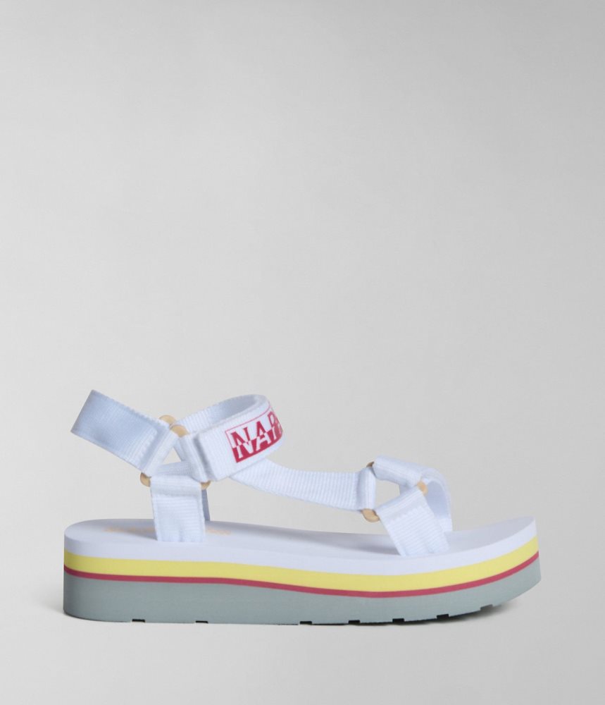 Napapijri Dahlia Sandals Ženske Sandale Bijele | YZKP-70265