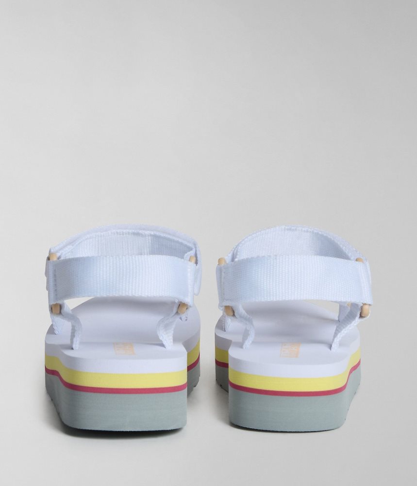 Napapijri Dahlia Sandals Ženske Sandale Bijele | YZKP-70265